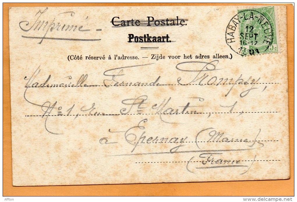 Habay La Neuve Bologne La Scierie 1901 Postcard - Habay