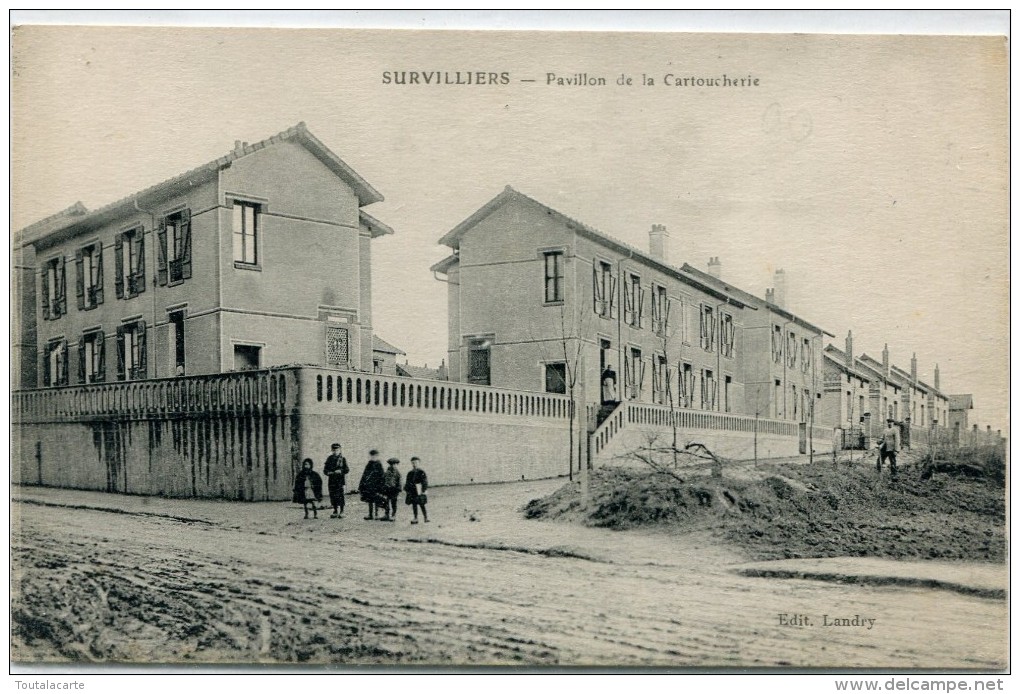 CPA 95 SURVILLIERS PAVILLON DE LA CARTOUCHERIE 1916 - Survilliers