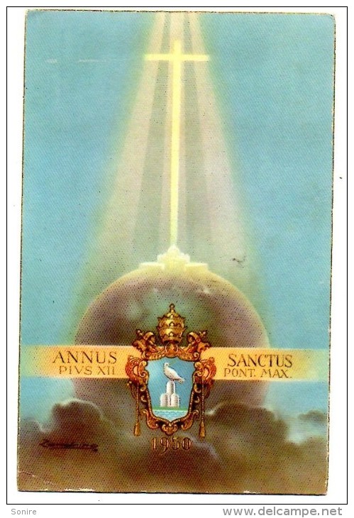 ANNO SANTO 1950 - PONTEFICE PIO XII - ILLUSTRATORE ZANDRINO - C965 - Zandrino