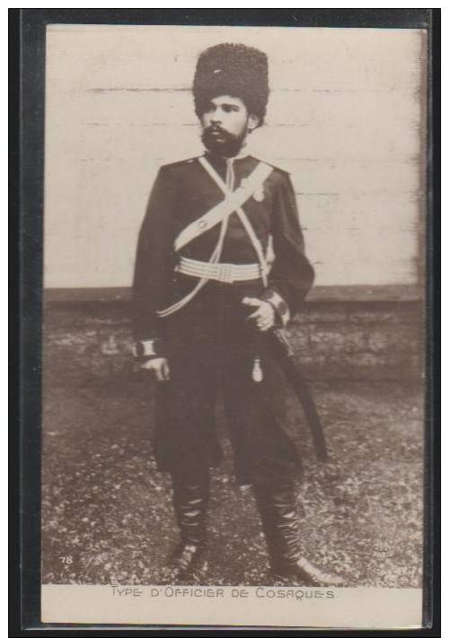 C.P.A. D UN TYPE D OFFICIER DE COSAQUES.... - Russia