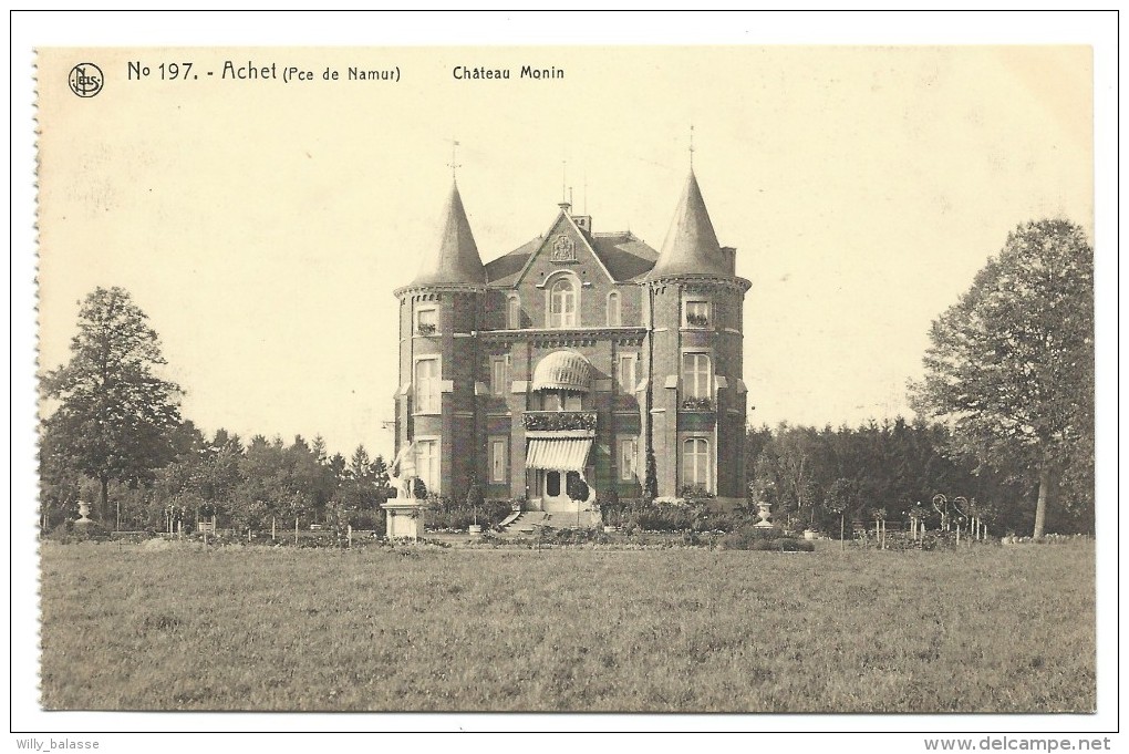 CPA - ACHET - Château Monin  // - Hamois