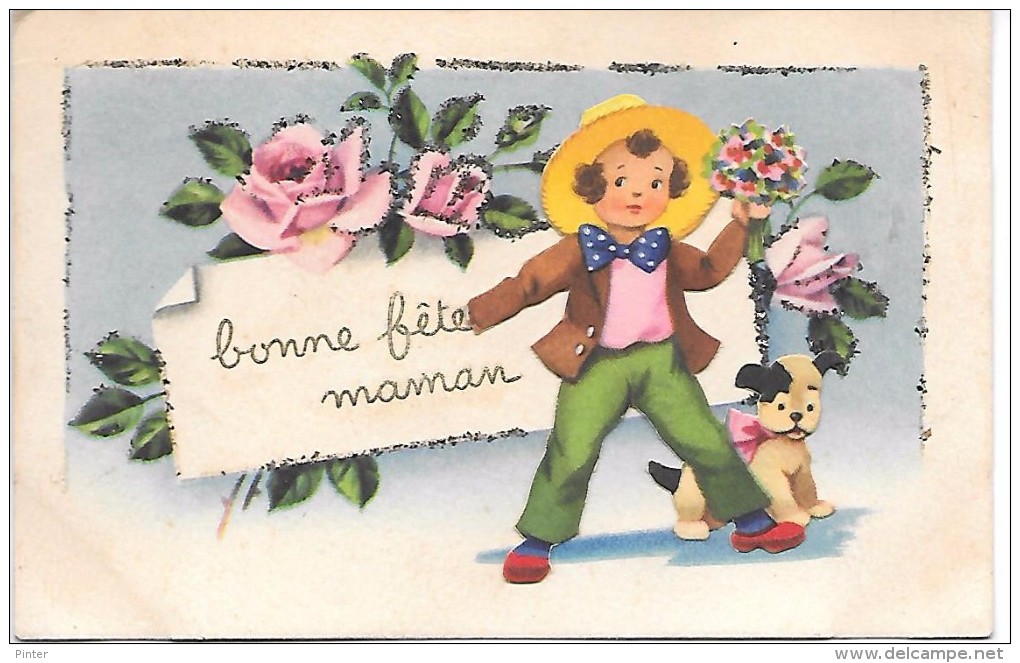 BONNE FETE MAMAN ! - Carte Pailletée - Editions IDA - Fête Des Mères