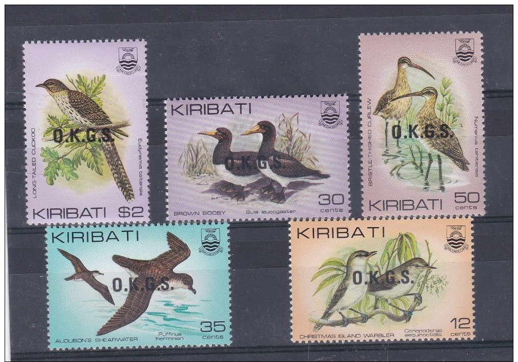 Kiribati 1983 Birds Officials Set MNH - Kiribati (1979-...)