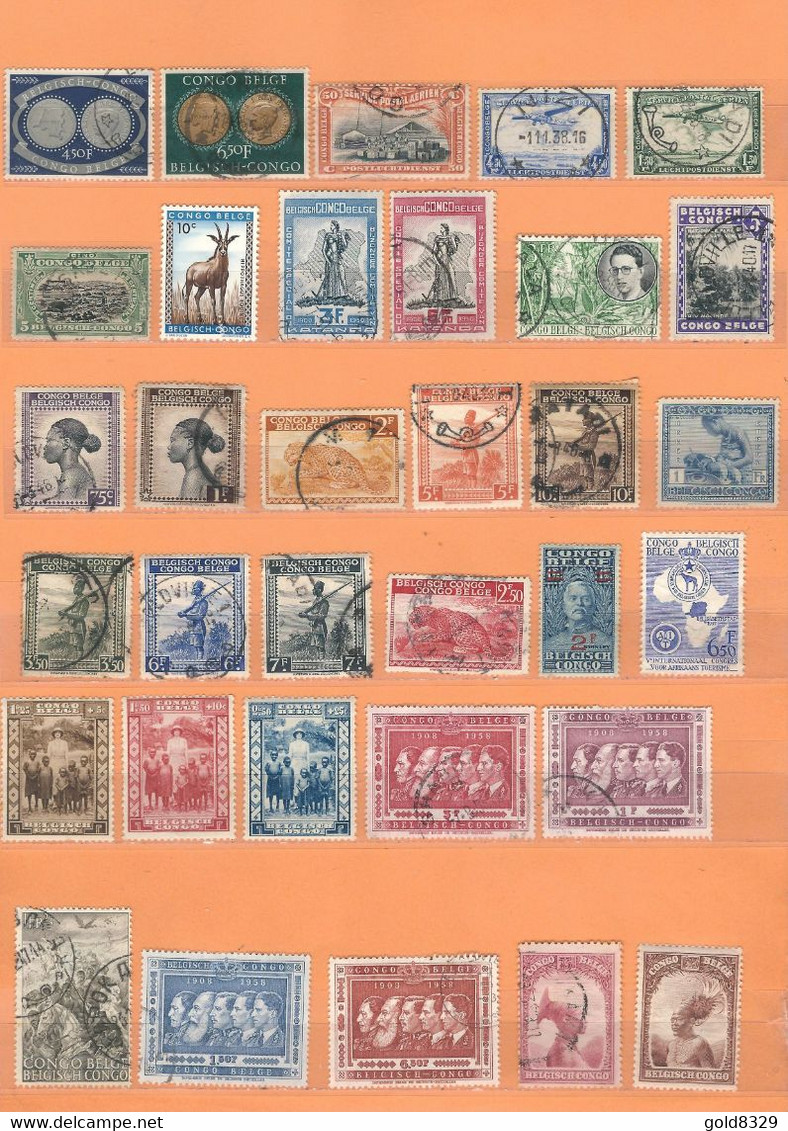 Lot  Congo Belge  (o) (Lot Phil) - Collections