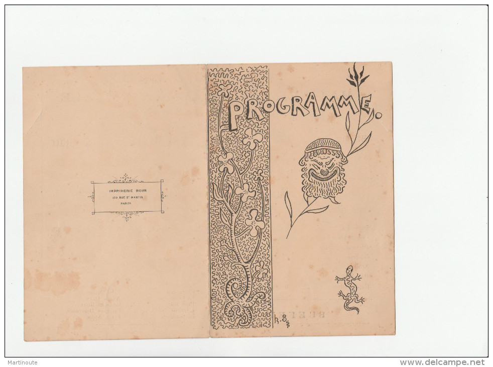 - Beau Programme Littéraire Et Musical, école FENELON - 13 Février 1893  - 008 - Programmes