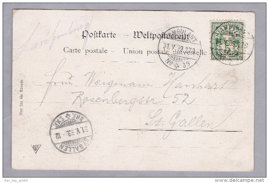 AK AG LAUFENBURG 1899-05-31 Künstlerkarte "Fexer" C. Zaner - Laufenburg 