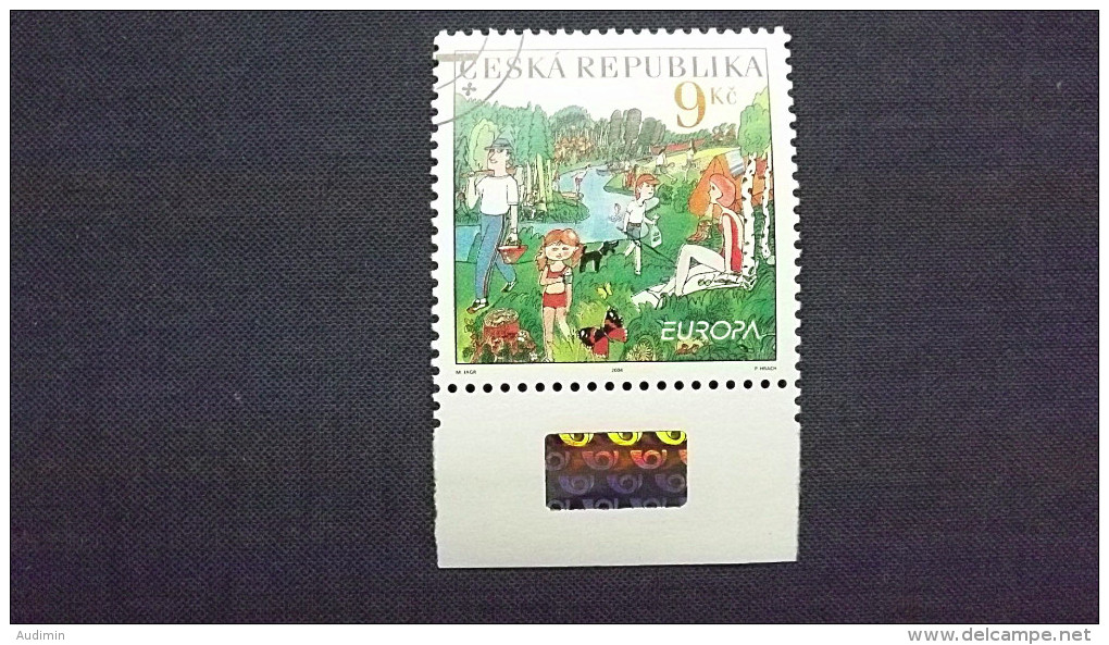 Tschechische Republik 395 Oo/ESST, EUROPA/CEPT 2004, Ferien - Used Stamps