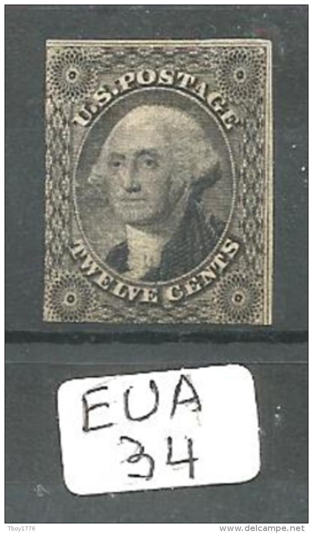EUA Scott  17 (x) Gray Black YT 8 # - Unused Stamps