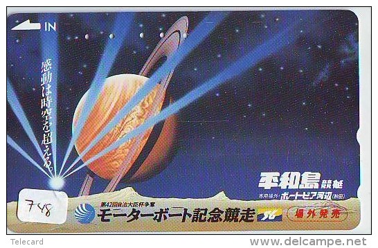 Télécarte Japon ESPACE * Phonecard JAPAN * SPACE SHUTTLE (748) * Rocket * LAUNCHING * SPACE WORLD * Rakete * - Espace