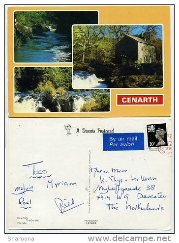 Wales - Cenarth - Multi View - Used - Stamp - Carmarthenshire