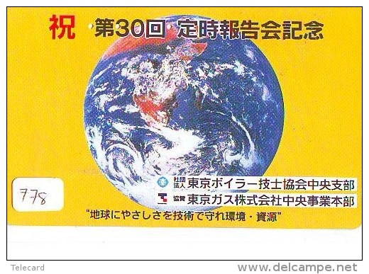 Télécarte Japon ESPACE * Phonecard JAPAN * SPACE SHUTTLE (778) * Rocket * LAUNCHING * SPACE WORLD * Rakete * - Espace