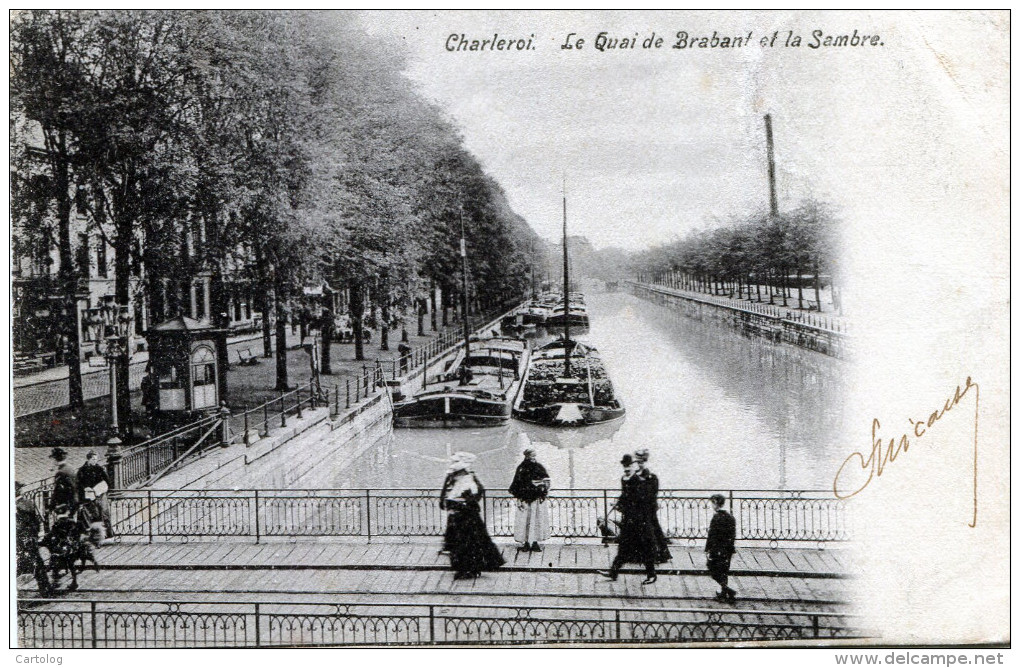 Charleroi. Le Quai De Brabant Et La Sambre - Charleroi