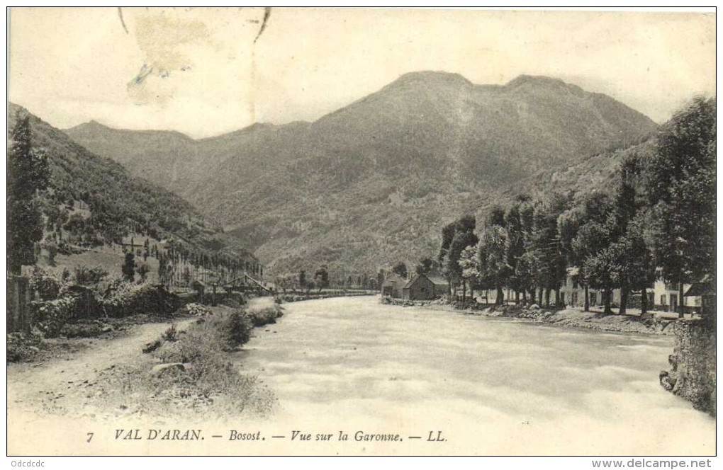 VAL D'ARAN  Bosost Vue Sur La Garonne  Recto Verso - Lérida