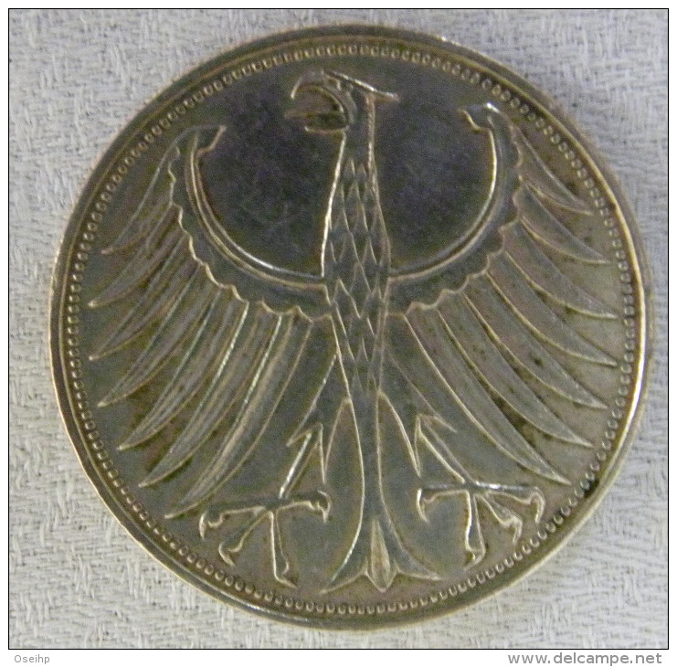 Allemagne  Pièce  5 MARK  D 1956 - 5 Marchi