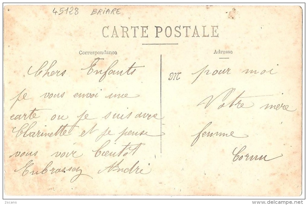 Dépt 45 - BRIARE - Carte-photo Épicerie BRUZEAU-CORRE Super Animée - COIFFES LOCALES - Devanture, Journaux - (vers 1910) - Briare