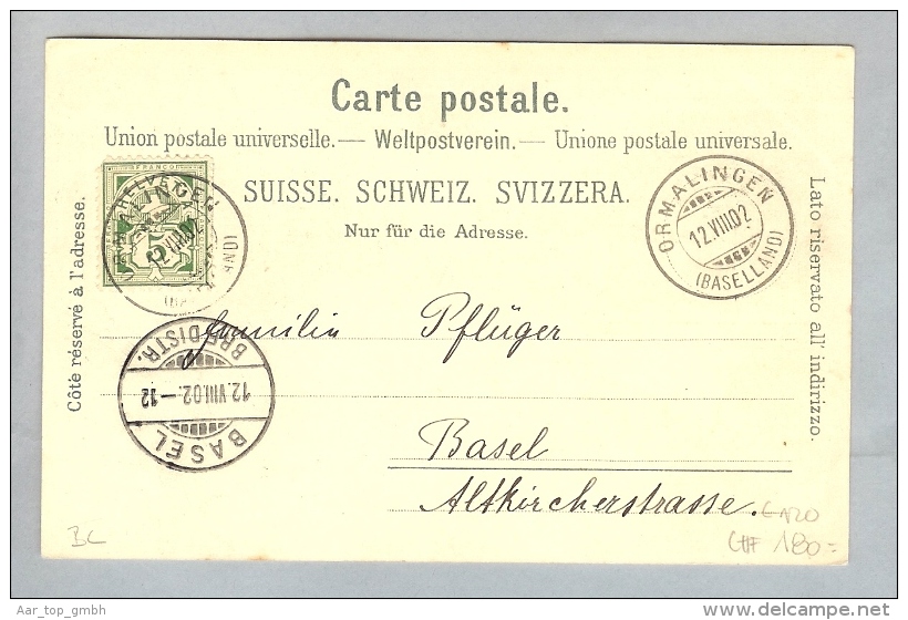 AK BL Fransburg 1902-08-12 Litho #6326 - Autres & Non Classés