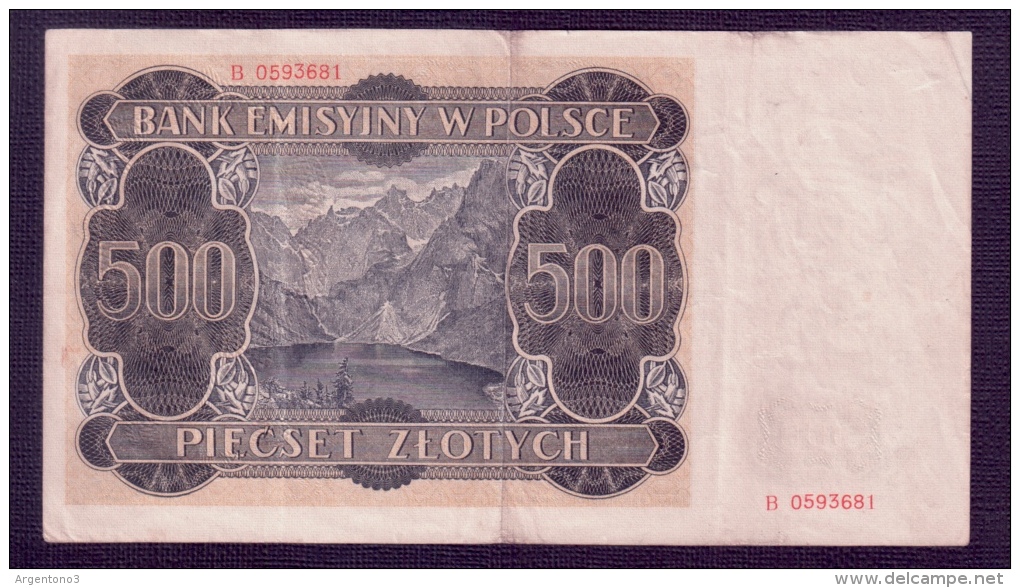 Poland 500 Zlotych 1940 F+ - Polen