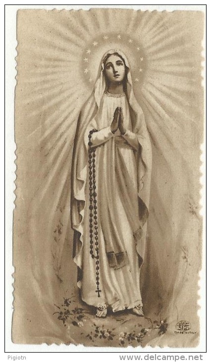 DIS294- SANTINO HOLY CARD - MADONNA DEL ROSARIO DI FATIMA - Images Religieuses