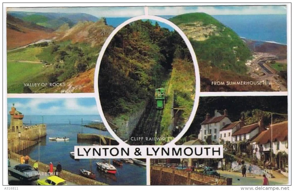 Cpa LYNTON  Lynmouth  Multivues - Lynmouth & Lynton