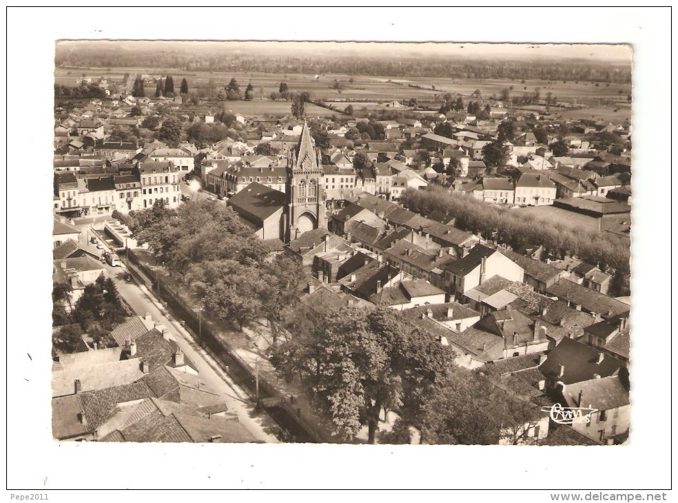 CPA : 65  VIC En BIGORRE-vue Aérienne,l'eglise,les Allées Du Nord Et La Ville - Vic Sur Bigorre