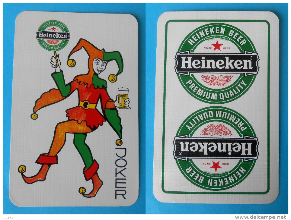 HEINEKEN BEER - Joker Card * Bière Bier Cerveza Birra Carte à Jouer Kartenspielen Giocando A Carte Jugando A Las Cartas - Playing Cards (classic)