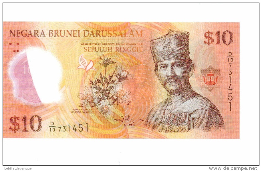 Brunei 10 Ringgit 2011 NEUF - Brunei