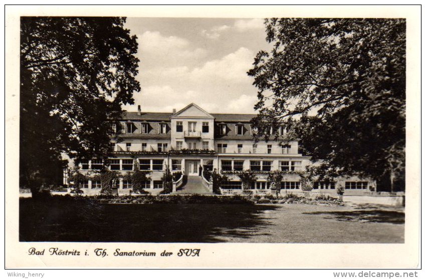Bad Köstritz - S/w Sanatorium Der SVA - Bad Köstritz