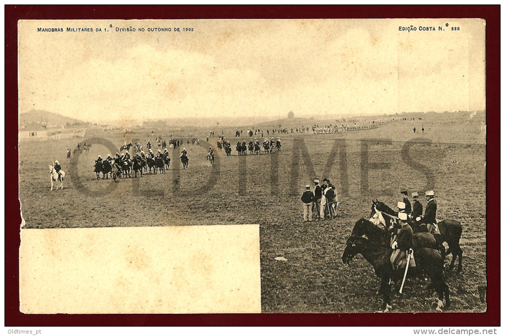 PORTUGAL - MILITARY - MANOBRAS MILITARES DA 1&ordf; DIVISAO - 1900 PC - Manovre