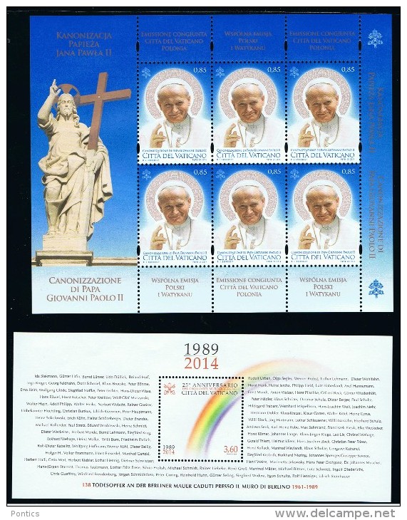 2014 - VATICAN - VATICANO - VATIKAN - D40C - MNH  SET OF 7 STAMPS ** - Nuevos