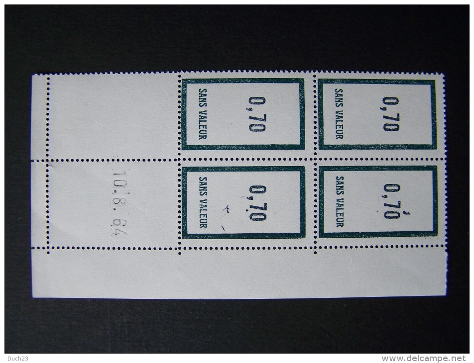 FICTIFS NEUF ** N°F164 SANS CHARNIERE (FICTIF F 164) COIN DATE DU 10.8.64 INDICE 2 - Phantomausgaben