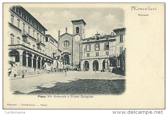 Moncalieri(Torino)-Piazza Vitt. Emanuele E ChiesaColleggiata - Moncalieri