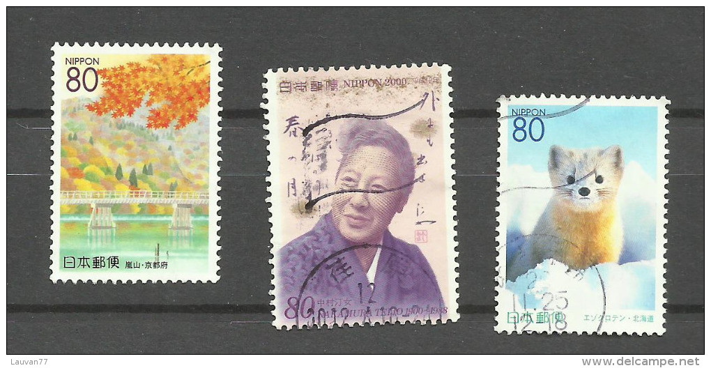 Japon N° 2922, 2941, 2988 Cote 3.25 Euros - Used Stamps