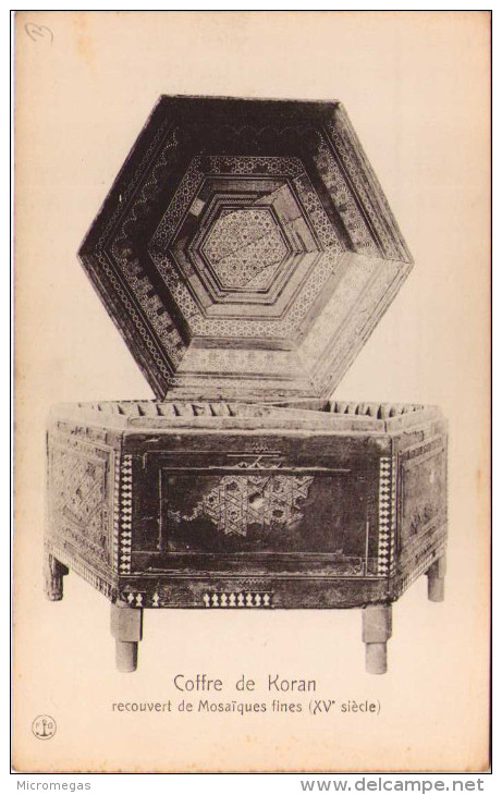 Coffre De Koran Recouvert De Mosaïques Fines - Islam
