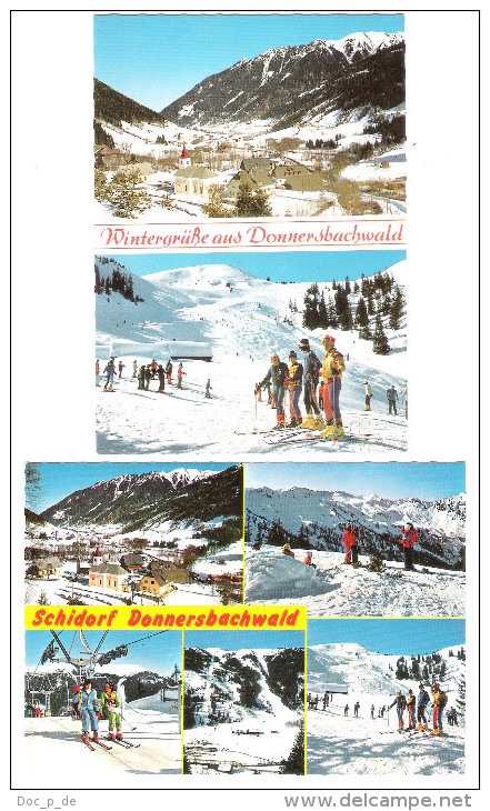 Österreich - 2 AK - A-8953 Donnersbachwald - Steiermark - Ski - Wintersport - Donnersbach (Tal)