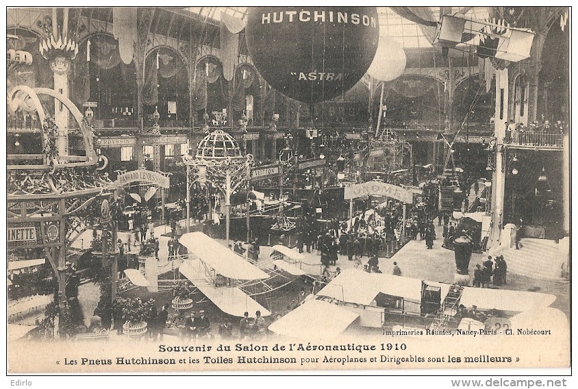 Souvenir Du Salon Aéronotique 1910 Publicité Pour Les Toiles De Dirigeable Hutchinson RARE Neuve Excellent état - Zeppeline