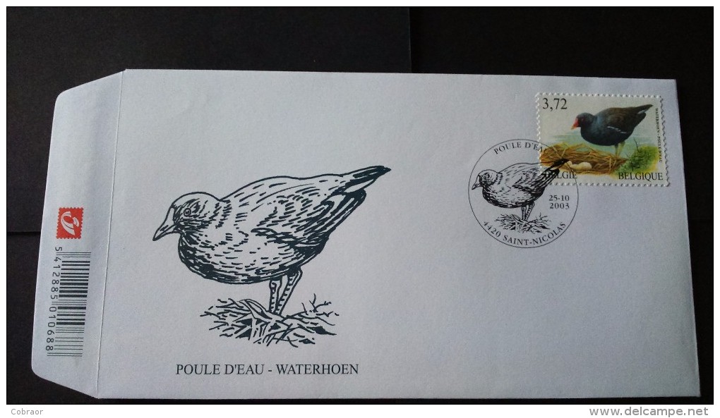 BUZIN - Poule D'eau Sur Fdc Timbre Numéro 3212 - 2001-2010