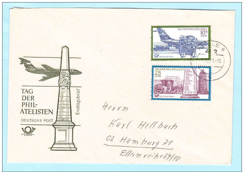 DDR GDR RDA FDC Brief Cover Lettre 1703-1704 Philatelie Flugzeug Post   (31801) - Sonstige & Ohne Zuordnung