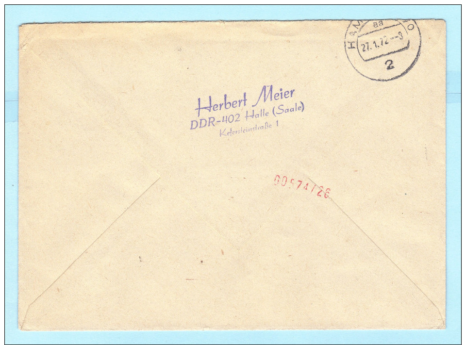 DDR GDR RDA FDC Brief Cover Lettre EXPRESS 1731-1735 Personen  (2 Scan) (31805) - Sonstige & Ohne Zuordnung