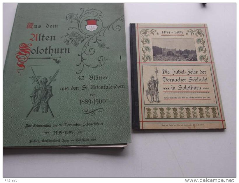 Die Jubelfeier Der Dornacher Schlacht In Solothurn : 1499 - 1899 Mappe & Buch , Dornach !!!  Sui - 3. Frühe Neuzeit (vor 1789)