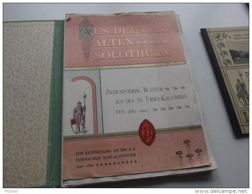 Die Jubelfeier der Dornacher Schlacht in Solothurn : 1499 - 1899 Mappe & Buch , Dornach !!!  sui