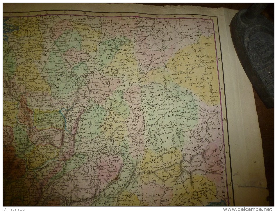 1820 Carte De FRANCE Couleurs (divisée En 86 Dépts :Péfectures,S-Préfectures,Archevêchés,Evêchés,CHEF-LIEUX ..etc - Geographical Maps