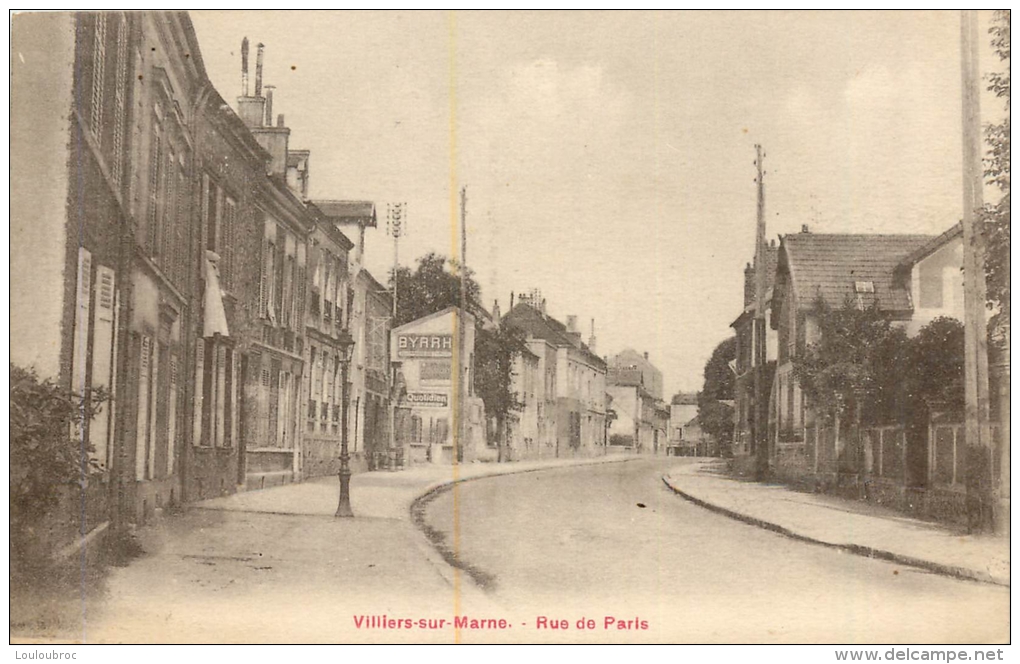 VILLIERS SUR MARNE RUE DE PARIS - Villiers Sur Marne