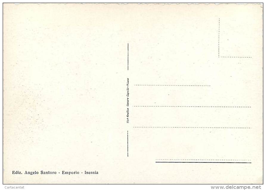 ISERNIA. SCORCIO DI CORSO GARIBALDI NEGLI ANNI '40. CARTOLINA ANNI '40 - '50 - Isernia