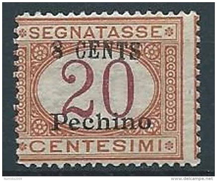 1918 UFFICIO POSTALI IN CINA PECHINO SEGNATASSE 8 SU 20 CENT MNH ** - W006-3 - Pekin