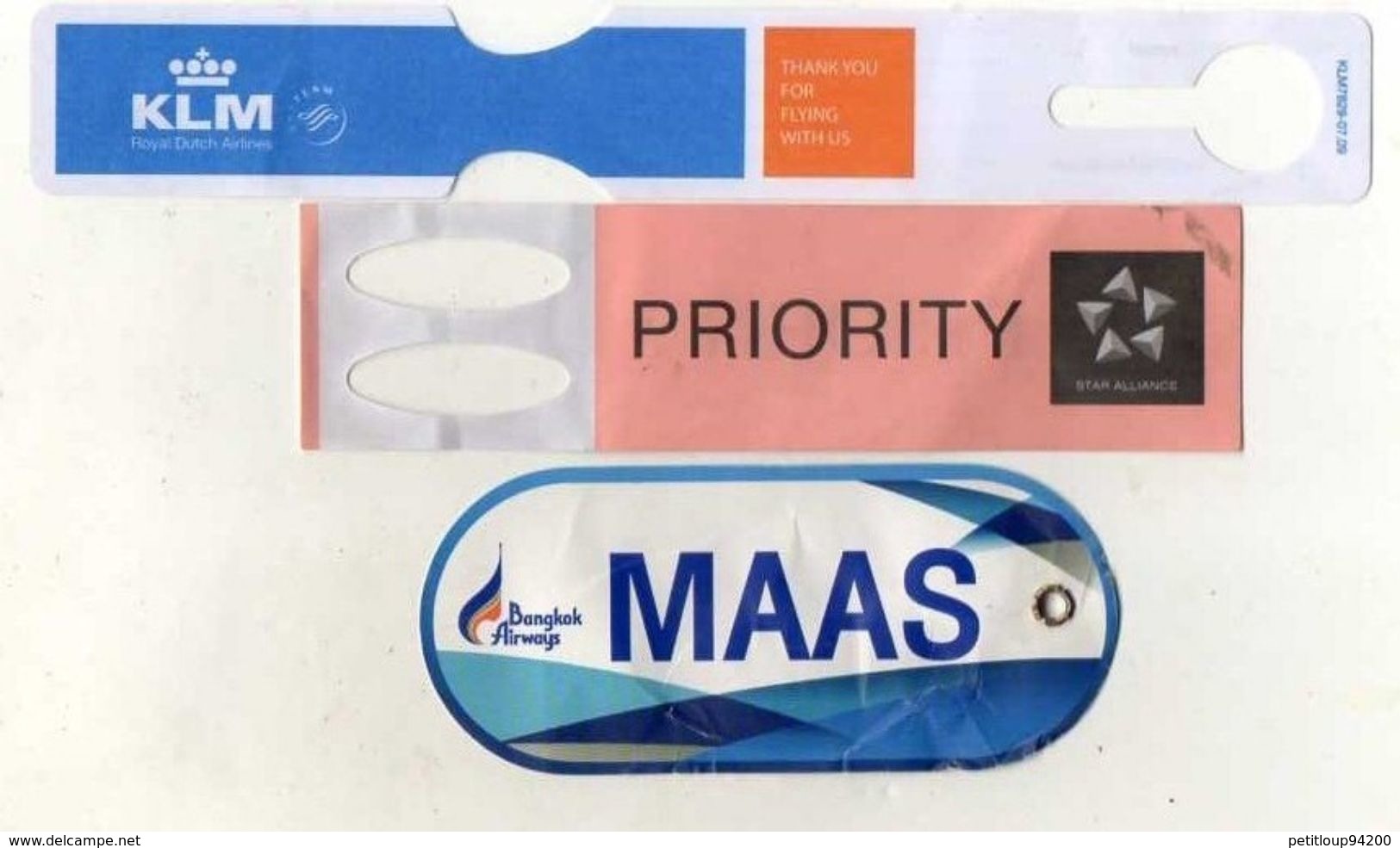 10 ETIQUETTES A BAGAGES *Nouvelles Frontieres*Corsair*Air Austral*Bangkok Airways *KLM *Star Alliance *Air Europa*United - Baggage Labels & Tags