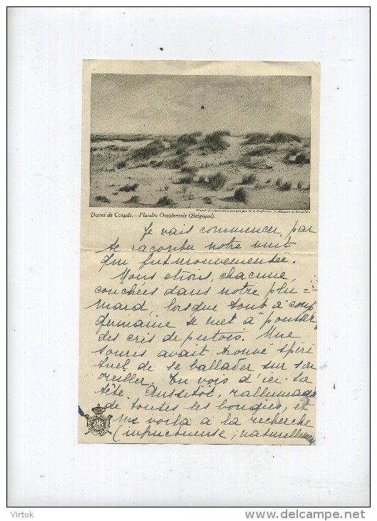 Dunes De Coxyde - Koksijde    (  Brief Langs Beide Zijde Geschreven  (  23 X 14 Cm )) - Koksijde