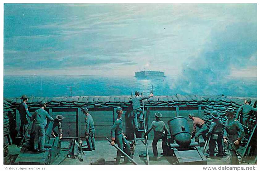 243203-South Carolina, Charleston, Fort Sumter, Civil War Museum Diorama, Charleston Post Card Dexter Press No 84013-B - Sonstige & Ohne Zuordnung