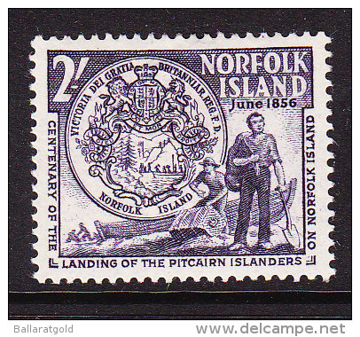 Norfolk Island 1956 Centenary Landing Set - Mint  Hinged - Norfolk Island