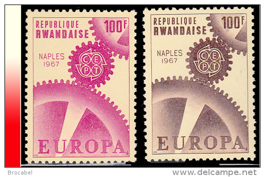 Rwanda 0204A/204B**  Naples  MNH - Neufs