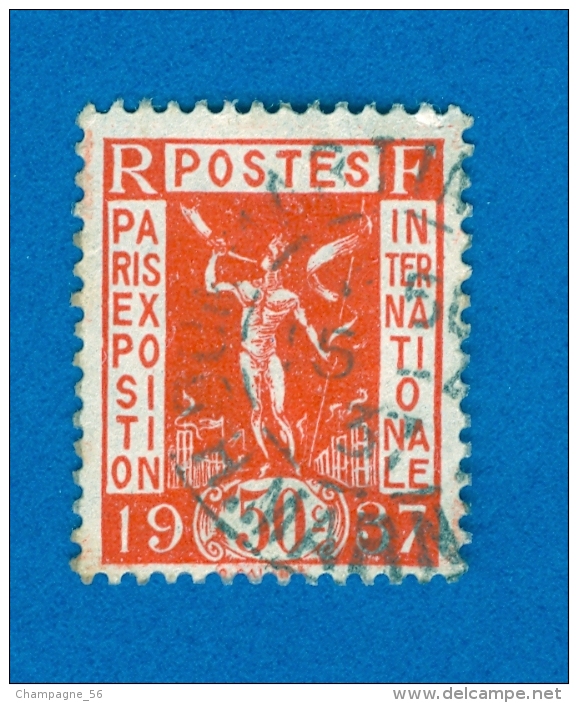 VARIÉTÉS 1936 N° 325  EXPOSITION ARTS & TECHNIQUES OBLITÉRÉ - Esposizioni Filateliche